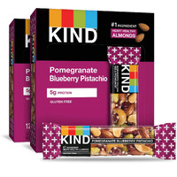 Kind Nut Bars, Pomegranate Blueberry Pistachio, 1.4 Ounce, 24 Count