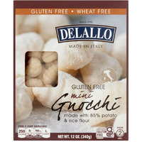 Delallo Gluten Free Potato & Rice Mini Gnocchi, 12Oz Box, 3-Pack
