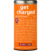 The Republic Of Tea - Get Charged Herb Tea For Energy, 36 Tea Bags, Tin | Red Tea | Caffeine-Free