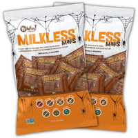 Milkless Chocolate Minis (2 Pack) | Allergy Friendly, Vegan Chocolate Halloween Candy | Dairy Free, Nut Free, Peanut Free, Gluten Free | No Whey Foods