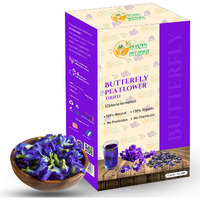 Herbs Botanica Dried Butterfly Pea Flowers For Tea Premium Herbal Tea 100% Clitoria Ternatea Flower Non Toxic, Vegan, Caffiene Free, Gmo Free 5.3 Oz / 150 Gm