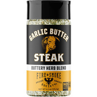 Fire & Smoke Society Garlic Butter Steak Seasoning | Bbq Rubs, Steak Rub For Smoking And Grilling Meat | Steaks, Brisket, Burgers Dry Bbq Rubs And Spices | M, 6.2 Oz