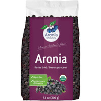 Aronia Original Organic Dried Aronia Berries 7.1 Oz (200 G) | Gently Dried Immediately After Harvest | No Added Sugar, No Sulfites, No Additives | Vegan, Non-Gmo Aronia Berry (Black Chokeberry)