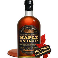 Pure Maple Syrup, 24 Oz Glass Bottle, Grade A Dark, Bold, Robust Flavor, (Formerly Grade B) Artisan Maple Syrup Gift, Usa Made Breakfast Syrups & Toppings By Lincoln County Reserve