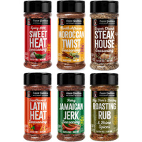 Sauce Goddess Spice 6 Pack Sampler - Seasonings And Spices For Cooking Gift Set. No Additives, Non Gmo & No Flavorings. Certified Gluten-Free Shaker Set - 6 Pcs Spices And Seasonings