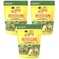 Enjoy 3D Pineapple Gummy Fun Pack 11.3Oz (Pack Of 3)