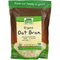 Now Foods Natural Oat Bran - 14 Oz