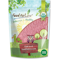 Food To Live Organic Pomegranate Powder, 1 Pound - Non-Gmo, Unsulfured, Raw, Dried Fruit, Vegan, Bulk, Great For Juices, Smoothies, Yogurts, & Breakfast Drinks, Contains Maltodextrin, No Sulphites