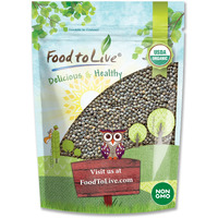 Food To Live Organic French Green Lentils, 1 Pound - Non-Gmo, Whole Dry Beans, Raw, Sproutable, Vegan, Kosher, Bulk. Rich In Folate, Fiber, And Plant-Based Protein. Great For Soups, Chili And Curries