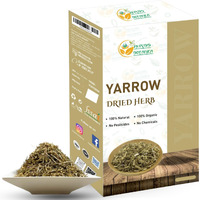 Herbs Botanica Yarrow Herb Dried For Tea, Achillea Millefolium Loose Leaf & Flower For Tincture, Skincare Organic Resealable Double Moisture Proof Pouch 4 Oz