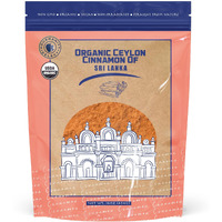 Gourmanity Select Organic Ceylon Cinnamon Powder, Natural Superfood With A Sweet Citrus Aroma And Delicate Flavor, True Ground Cinnamon Straight From Sri Lanka, Non Gmo, Non Irradiated, Bulk 16Oz Bag