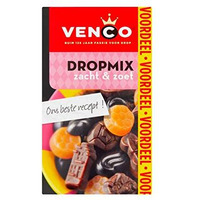 Venco Liquorice Drop Mix, Soft & Sweet (Zacht & Zoet), 475 G (16.8 Oz), 1 Box