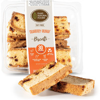 Dijas Natural Foods, Crunchy Fat Free Biscotti Cookie, All Natural Preservative Free Ingredients, Delicious Low Calorie Snack (5 Ounces, Cranberry Orange)