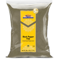Rani Black Pepper Fine Powder 80 Mesh, 80Oz (5Lbs) 2.27Kg Bulk ~ All Natural | Vegan | Gluten Friendly | Non-Gmo | Kosher