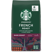 Starbucks Whole Bean Coffee, Dark Roast Coffee, French Roast, 100% Arabica, 1 Bag (18 Oz)