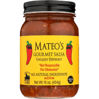 Mateos Gourmet Salsa Medium 16 Oz (Pack Of 6)