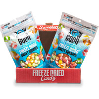 Sow Good Freeze Dried Candy Sweet Squares 2 Pack - (Strawberry, Lemon, Orange, Blue Raspberry, Apple)