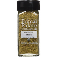 Primal Palate Organic Spices Breakfast Blend, Certified Organic, 2.6 Oz Bottle