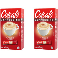 Colcaf   Classic Cappuccino Instant Mix | Convenient & Portable Packs | 100% Colombian Coffee | Make Hot Or Cold | 6 Count (Pack Of 2)
