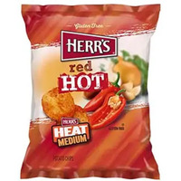 Herr's Red Hot Potato Chips, 1 Ounce (Pack Of 42 Bags)