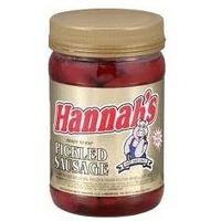 Hannah's Pickled Sausage 16Oz. Jar