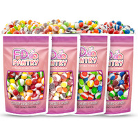 Freeze Dried Candy Variety Pack - Fruit Crunch 4 Pack, Fruit Crunch Original, Wildberry, Sour, Tropical 4 Oz (4 Count) - Assortment Combo Bundle Pouch - Gift Bag
