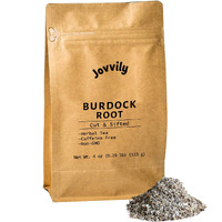 Jovvily Burdock Root - 4Oz - Cut & Sifted - Herbal Tea - Caffeine Free
