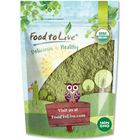 Food To Live Organic Broccoli Powder, 1 Pound - Non-Gmo, Raw, Kosher, 100% Pure, Ground From Whole Vegetables, Vegan Superfood, Bulk, Rich In Fiber, For Juices, Drinks, And Smoothies, Sirtfood