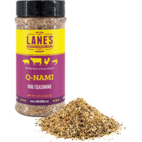 Lane's Q-Nami Japanese Seasoning Rub, All-Natural Shichimi Togarashi Seasoning For Steak, Chicken, Veggies, & Tuna, Gluten-Free, Made In Usa, 12.6 Oz