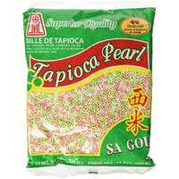 Tapioca Pearls, Tapioca Balls, Tapioca Pearls Small 14 Oz. Bags, Made From Cassava, Gluten-Free (3 Pack) (Rainbow)