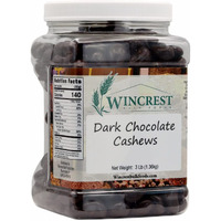 Wincrest Dark Chocolate Cashews (3 Lb Tub)