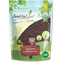Food To Live Organic Black Quinoa, 5 Pounds - Non-Gmo, Whole Grain, Sproutable, Kosher, Vegan, Sirtfood. Easy To Cook. Good Source Of Healthy Fats, Protein, Fiber. Perfect For Salads, Soups, Stews.