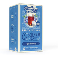 Southern Breeze Blueberry Cold Brew Sweet Tea Blueberry Iced Tea With Black Tea And Zero Carbs Zero Sugar, 20 Individually Wrapped Tea Bags