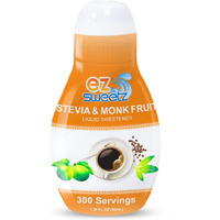 Ez-Sweetz Stevia & Monk Fruit (1.36Oz - Liquid Sweetener 300 Servings/Bottle)