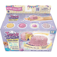 Goliath Tasty Tinies Bake Shop Vanilla Cake Mix Kit With Pink Pop Sprinkles & Pink Vanilla Frosting | Bake & Decorate 2 Real Mini Cakes | Includes Mini Tools & Ingredients | Ages 6+