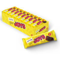 Joyva - Jell Joys | Dark Chocolate-Covered Raspberry Jelly | A Delicious Candy Bar | Vegan, Kosher/Parve, Dairy & Gluten Free | 1.5 Oz (42.5G) - Box Of 36