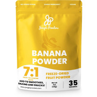 Jungle Powders Banana Powder For Smoothies 5 Ounce Bag Freeze Dried Banana Powder, Banana Extract For Baking Flavoring Banana Flakes Flour For Juice