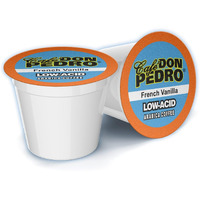 Cafe Don Pedro French Vanilla Low Acid Coffee Pods, 100% Arabica K Cups, Naturally Low Acid Coffee K Cups, Battles Heartburn And Acidic Reflux, 72 Cups, Compatible With Keurig K-Cup Coffee Maker