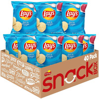 Lay's Salt & Vinegar Flavored Potato Chips, (40 Count)