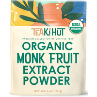 Organic Pure Monk Fruit Sweetener, No Erythritol 4Oz, 100% Monk Fruit Extract Organic Powder For Keto And Paleo Diet, No Aftertaste, Zero Calories, Zero Carbs, Pure Monk Fruit Powder, 322 Servings