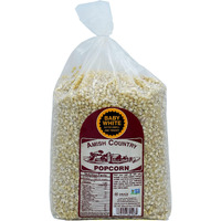 Amish Country Popcorn - Baby White (6 Pound Bag) - Small & Tender Popcorn - Old Fashioned And Delicious With Recipe Guide