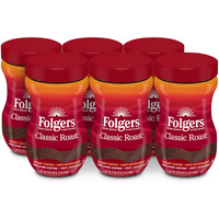 Folgers Classic Roast Instant Coffee, 12 Ounces (Pack Of 6)