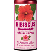 The Republic Of Tea Natural Hibiscus Superflower Tea (36 Tea Bags)