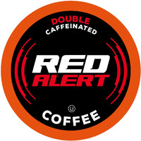 Red Alert Coffee Extra Strong Coffee Pods (Recyclable) Compatible With 2.0 Keurig K Cup Brewers, Caffeine, 40 Count (Pack Of 1)