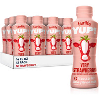 Fairlife Yup! Low Fat, Ultra-Filtered Milk, Very Strawberry Flavor, All Natural Flavors (Packaging May Vary), 14 Fl Oz (Pac-K Of 12)