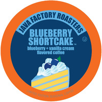 Java Factory Coffee Pods Blueberry Flavored Coffee For Keurig K-Cup Brewers, Blueberry Shortcake, 40 Count