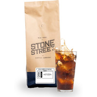 Stone Street Cold Brew Coffee, Strong & Smooth Blend, Low Acid, 100% Arabica, Gourmet Coffee, Coarse Ground, Dark Roast, Colombian Single Origin, 2 Lb