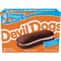 Drake's Devil Dogs, 32 Individually Wrapped Devils Food Cakes (Pack Of 4)