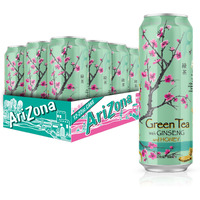Arizona Green Tea With Ginseng And Honey - Big Can, 22 Fl Oz (Pack Of 12)