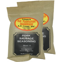 A.C. Legg Blend 10 Pork Sausage Seasoning, 2 Packs - 8 Ounce Each